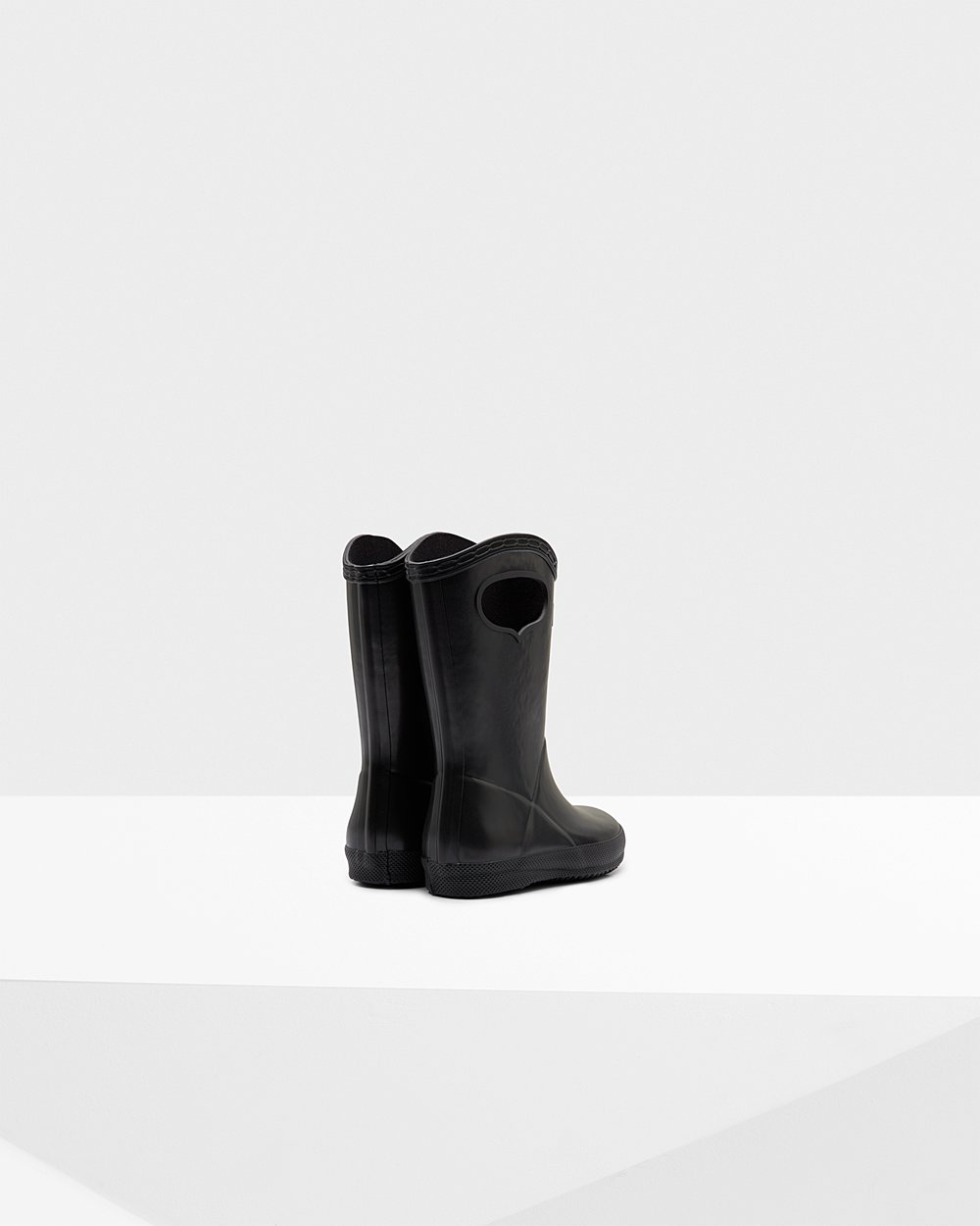 Bottes de Pluie Hunter Original First Classic Grab Handle Enfant Noir FZBKAST-90